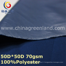 Polyester Pongee Plain Dyeing Spandex Tissu pour Veste Blouse (GLLML338)